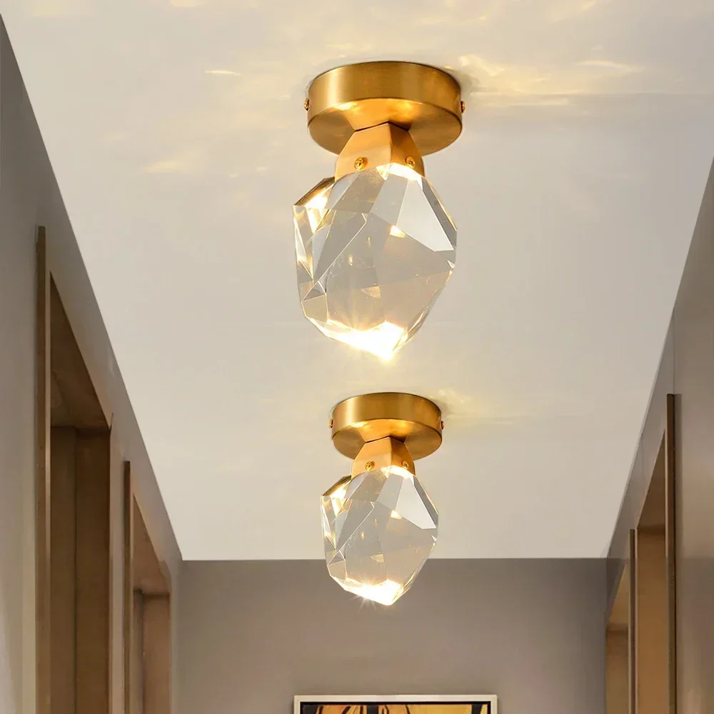 Ceiling Chandelier Living room Decoration  led lights for diamond crystal Corridor Entrance Cloakroom Hallway Lamp