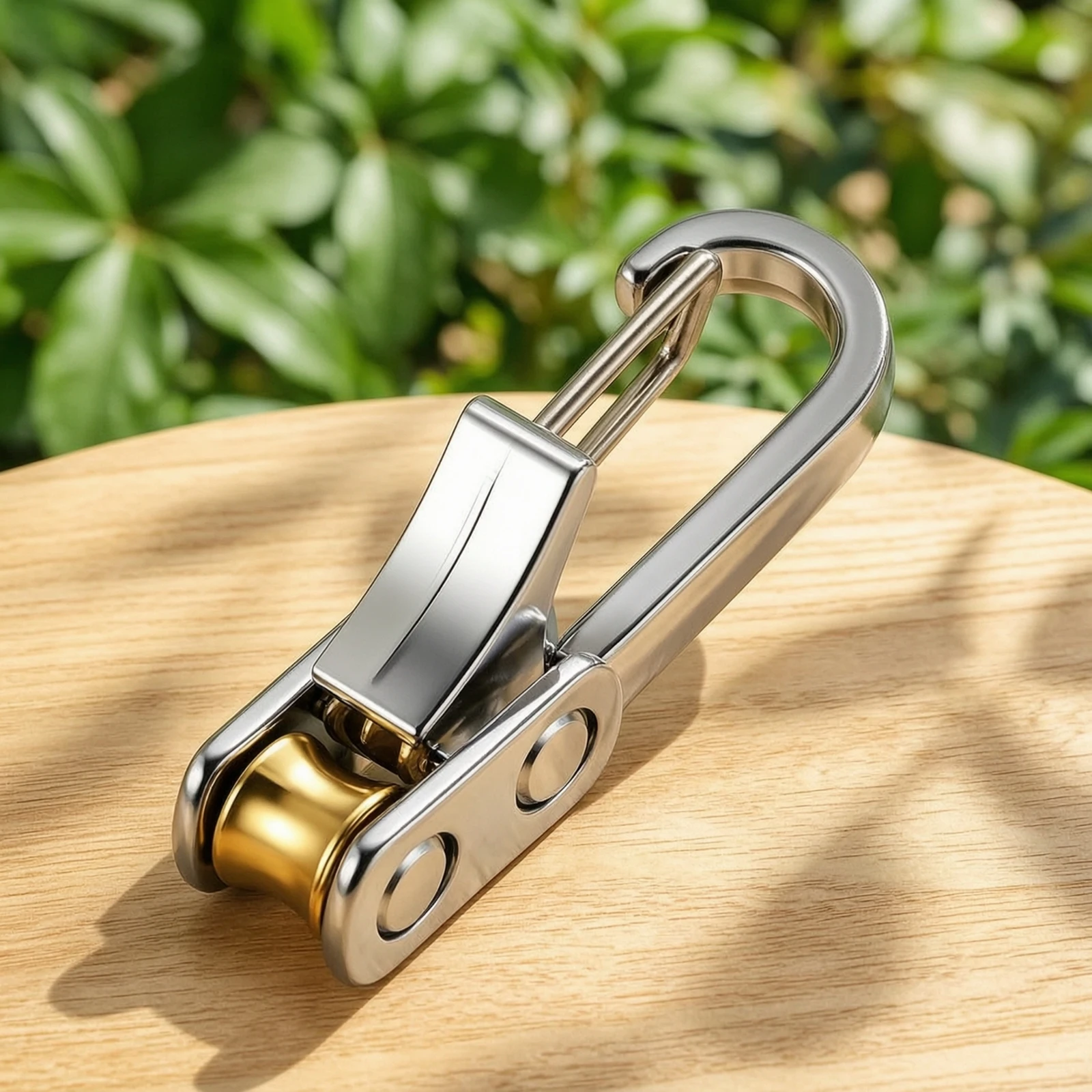 Rope Tensioner Hook Spring-Loaded Self-Locking Rope Hook Hardware No-Knot Quick-Clip for Campers, Cargo Tie-down, Camping