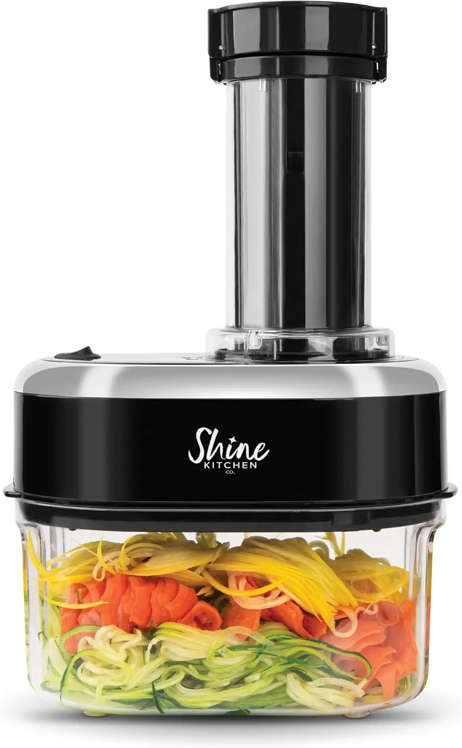 

Electric Vegetable Spiralizer with 4 Blades for Healthy Noodles, Easy to Use and Clean
