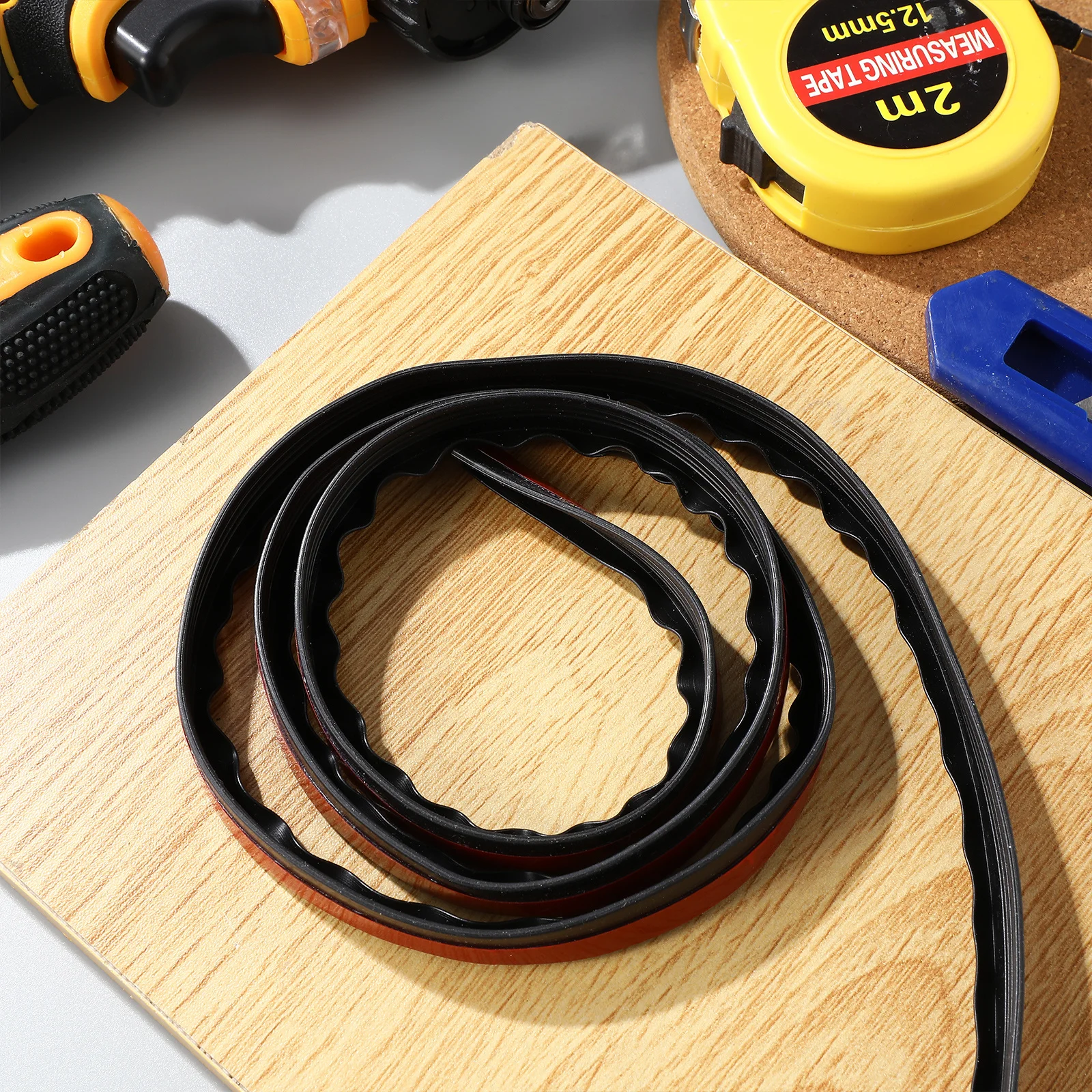 2 Rolls Rubber Sealing Strip for Cars Multi Use Door Window Gap Sealant Strip Dust Water Sound Leak Rubber Seal