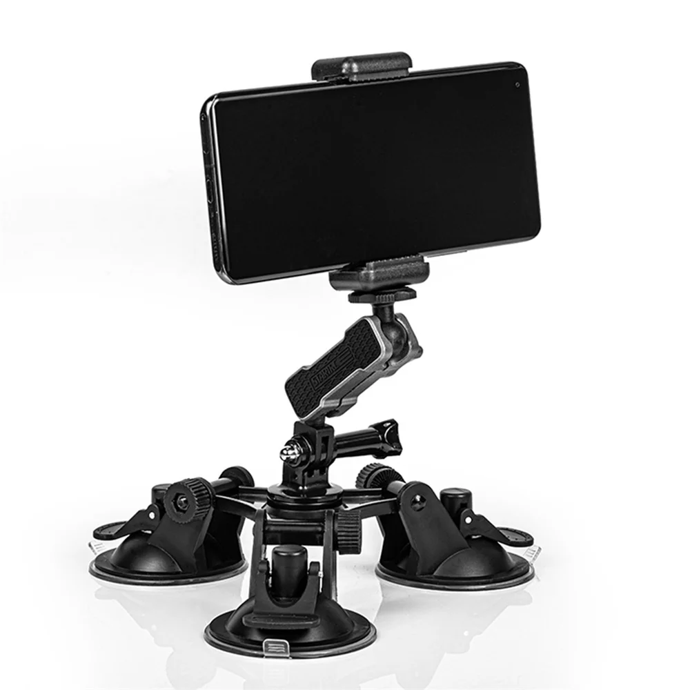 자동차 유리 휴대폰 흡입 컵 브래킷, 스포츠 카메라 스태빌라이저 거치대, Zhiyun DJI OSMO Hero 10/9 Insta360 ONE X2 ONE X용