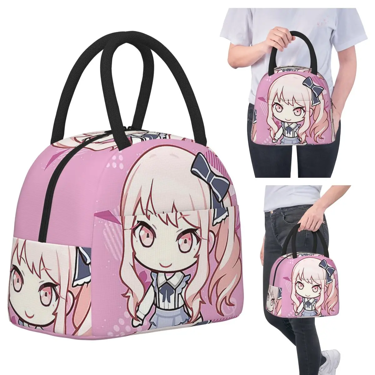 

Mizuki Akiyama Chib Insulated Lunch Bag for Kids School Cooler Thermal Food Box Tote Portable Lunch Boxes Container