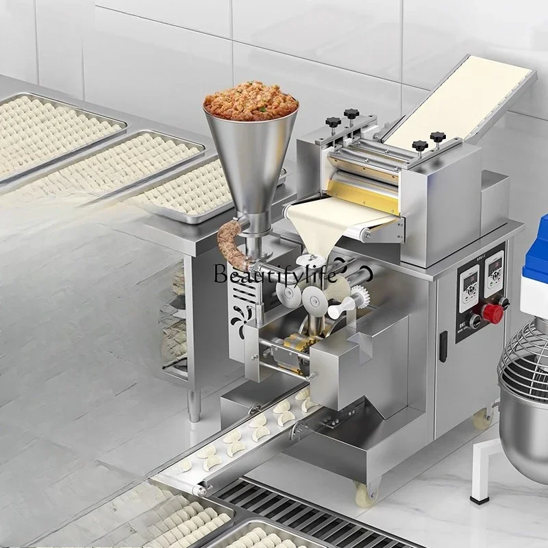

yj15 Dumpling Machine Commercial Imitation Handmade Machine Fully Automatic Lace Dumpling Machine