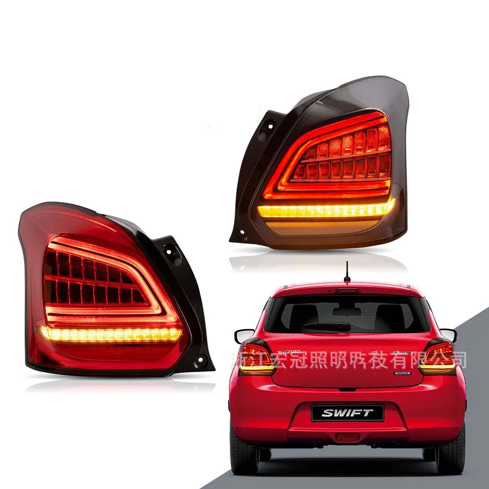 Car LED Tail Light Assembly For Suzuki Swift 17-UP Dynamic Streamer Turn Signal Indicator Brake Reverse Parking Taillight