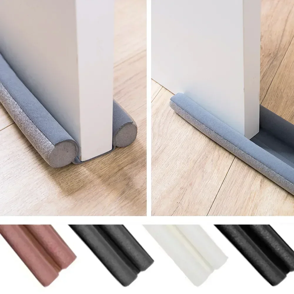 93cm Dedicated Door Bottom Sealing Strip Under Door Draft Stopper Wind Noise Acustic Foam Blocker Insects Door Stopper Holder