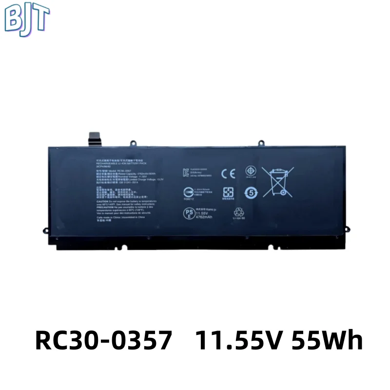 

New 11.55V 55Wh 4762mAh RC30-0357 Laptop Battery For Razer Book 13 UHD Touch 2020 Book 13 Core I7 RZ09-0357 Notebook 6Cell