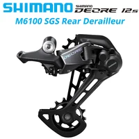 Nuevo Original SHIMANO DEORE desviador trasero RD-M6100-SGS SHADOW RD 1x12 velocidades RAPIDFIRE PLUS palanca de cambios derecha abrazadera banda 12V 12S