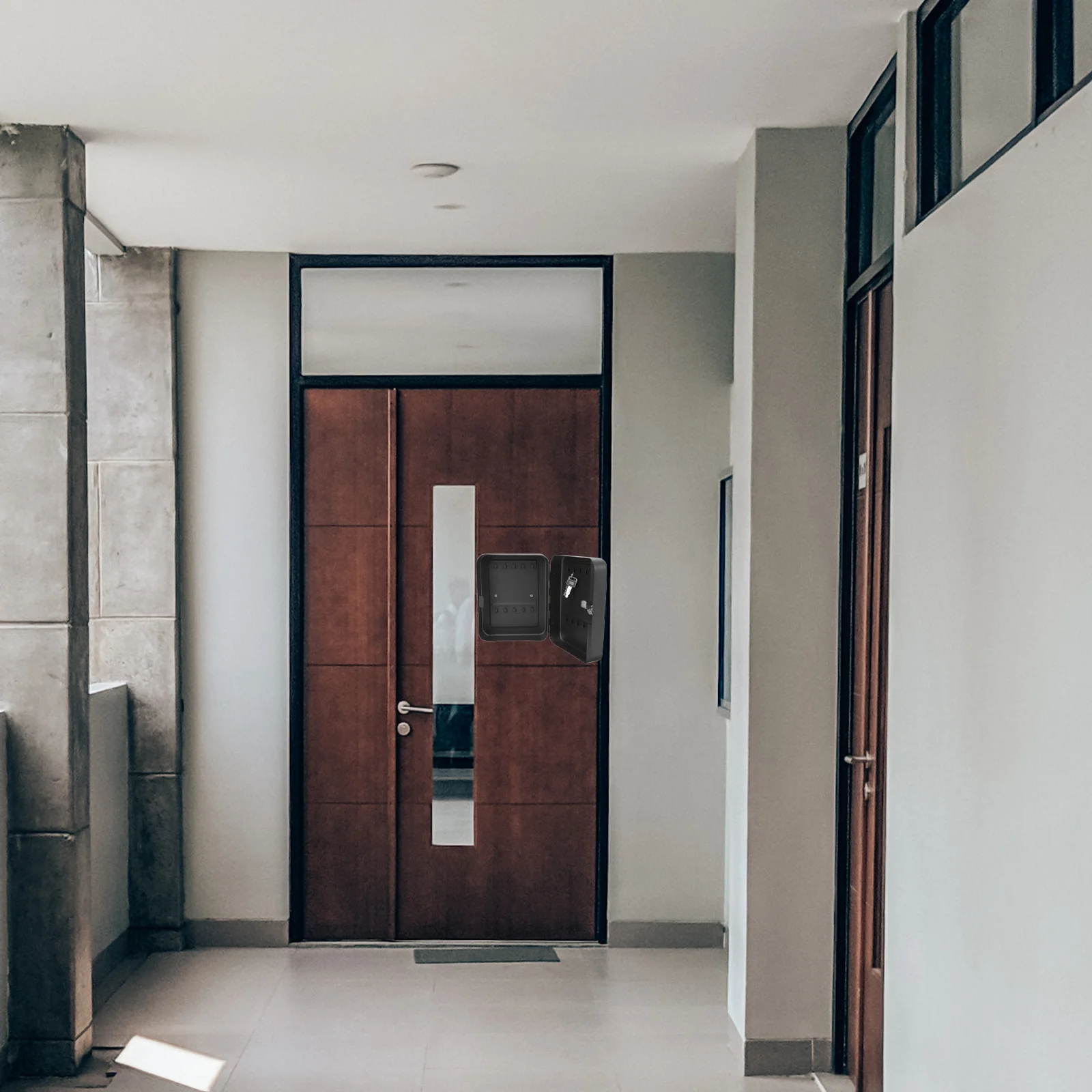 مجموعة واحدة من صندوق إدارة المفاتيح، منظم تخزين المفاتيح المثبت على الحائط، صندوق قفل عملي مع فتحات متعددة للمفاتيح #2