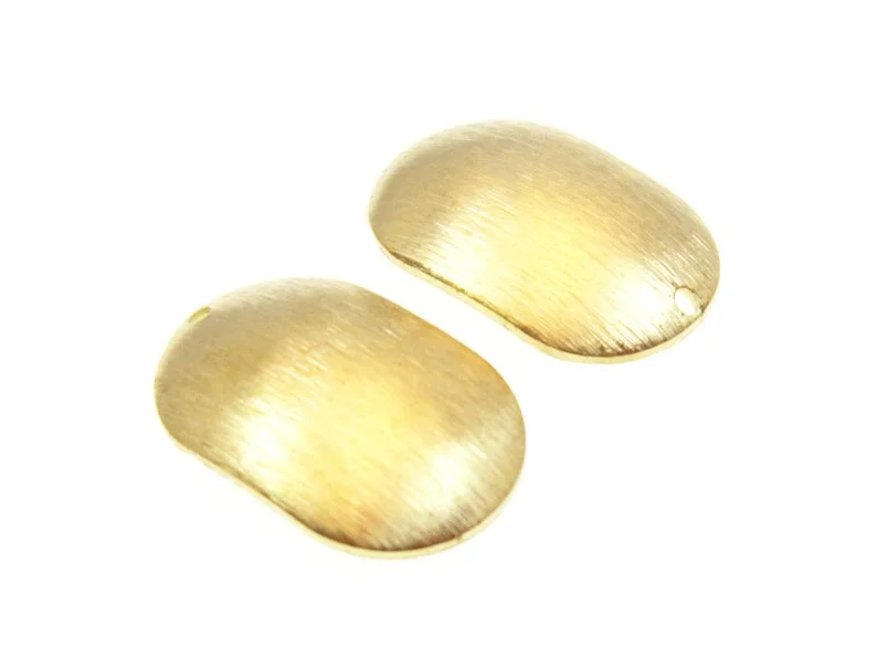 10pcs Arched Oval Brass Charms, Textured Earring Charms, 25x15mm, Brass findings, Earring Accessories, Jewelry making - R2163