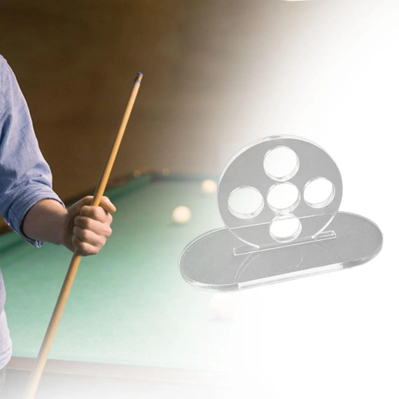 Billiard Rod Trainer 5 Holes Portable Lightweight Aiming Helper Clear Billiard
