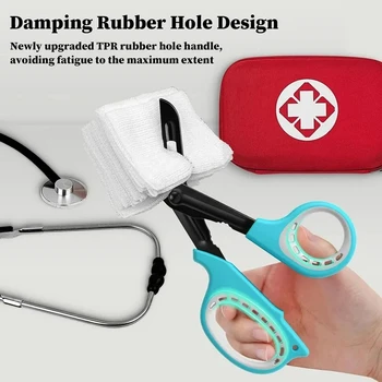 Tıbbi makas hemşireler için bandaj makası travma makası, 7.5 