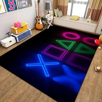VIKAMA Crystal Velvet Gaming Carpet, Personalized Computer Room, Study, Living Room, Anime And Trendy Brand Mat Home Decoration