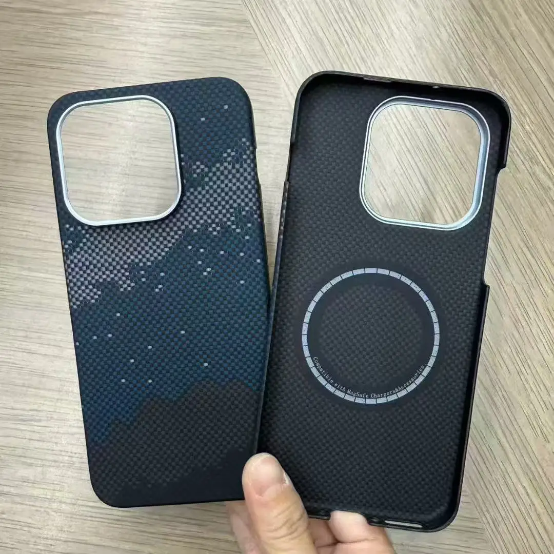 Magnetyczne etui na telefon z włókna aramidowego 600D i włókna węglowego z obsługą MagSafe dla OnePlus 15 Pro 5G Global Oneplus15 256/512 Bumper — zdjęcie produktu 5