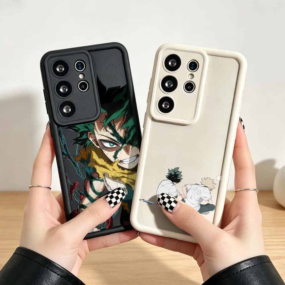 Anime-style Deku For Samsung Galaxy S26 S25 S24 S23 S22 S21 S20 Ultra Plus FE 5G Eye Ladder Phone Case Cover