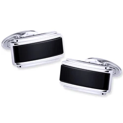 Kflk-男性用の黒いカフリンクス,高品質の豪華なボタン,結婚式やゲストのためのデザイナージュエリー