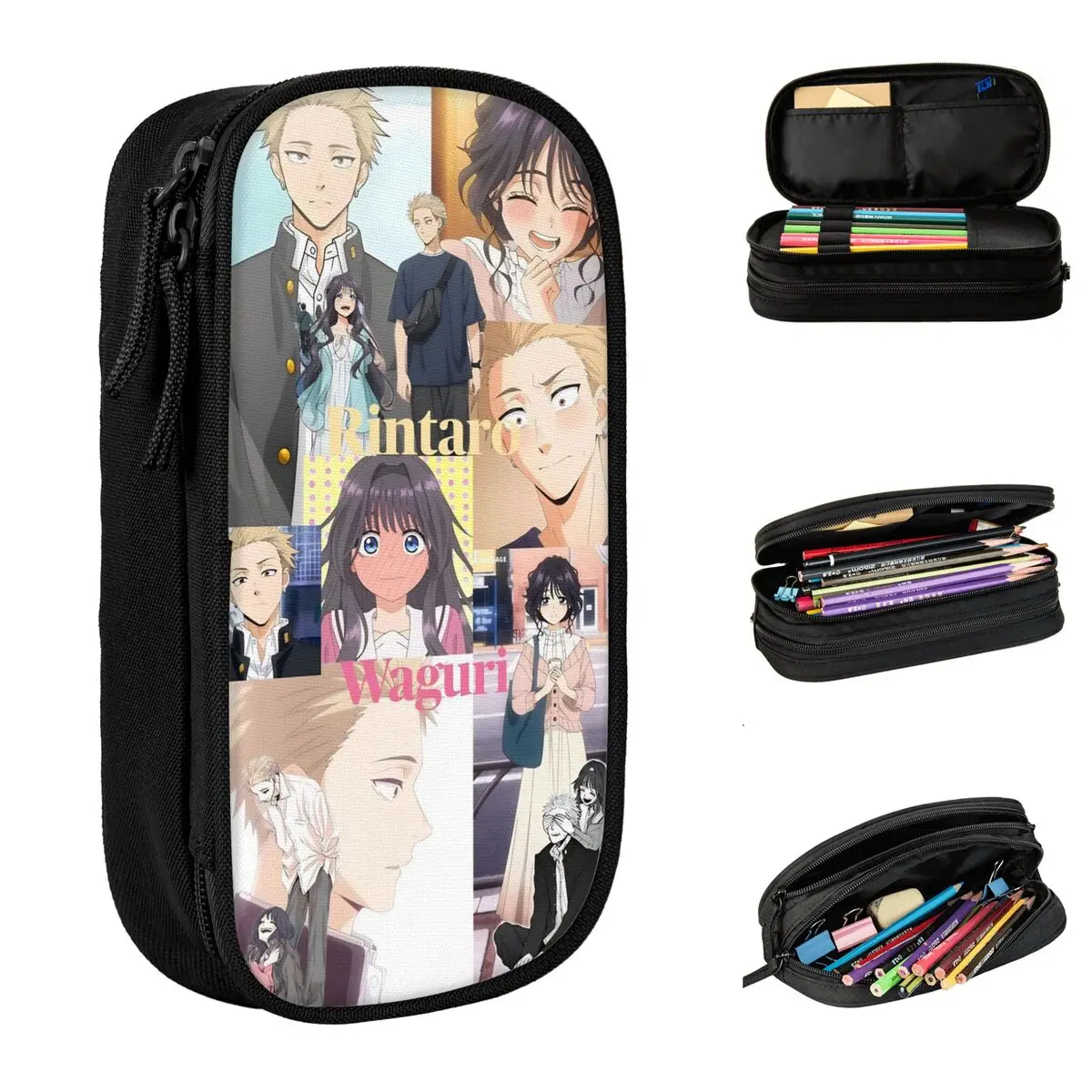 

Kaoru Hana Wa Rin To Saku Pencil Cases Pencilcases Pen Holder for Student Big Capacity Bags School Supplies Cosmetic Stationery