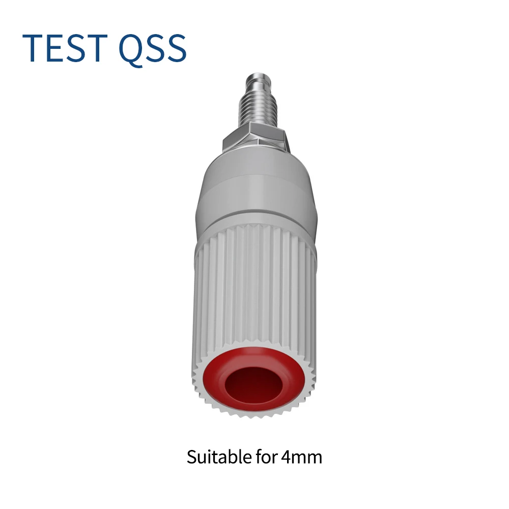 QSS 2PCS 4MM Banana Socket Binding Post Nut Banana Plug Jack Electrical Connector Terminal DIY  Electrical Accessories Q.50012