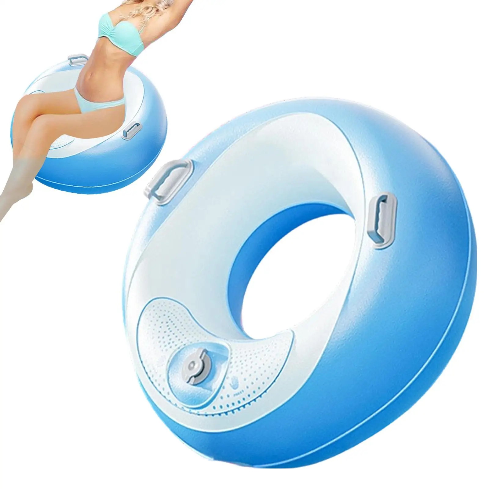 

Pool Tube Double Handles Thickened Non-Slip Grip Toy Swim Ring Pool Float For Men Women Mother Girlfriend Sea Offshore Lake