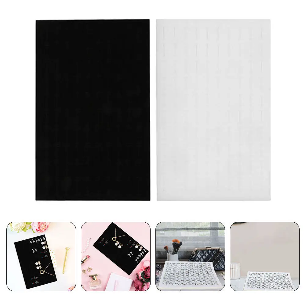 2Pcs Jewelry Box Sponge Insert Pads Ring Holder Earring Display Organizer Protective Insert Tray for Storage and Display