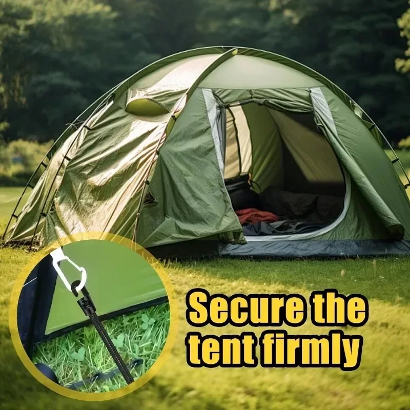 5–50 Stück elastische Bungee-Seile mit Haken, Mehrzweck-Bungee-Seile für Camping, Gepäck, Fahrräder, Autos, hohe Elastizität, feste Kordelbinder – Detail 4