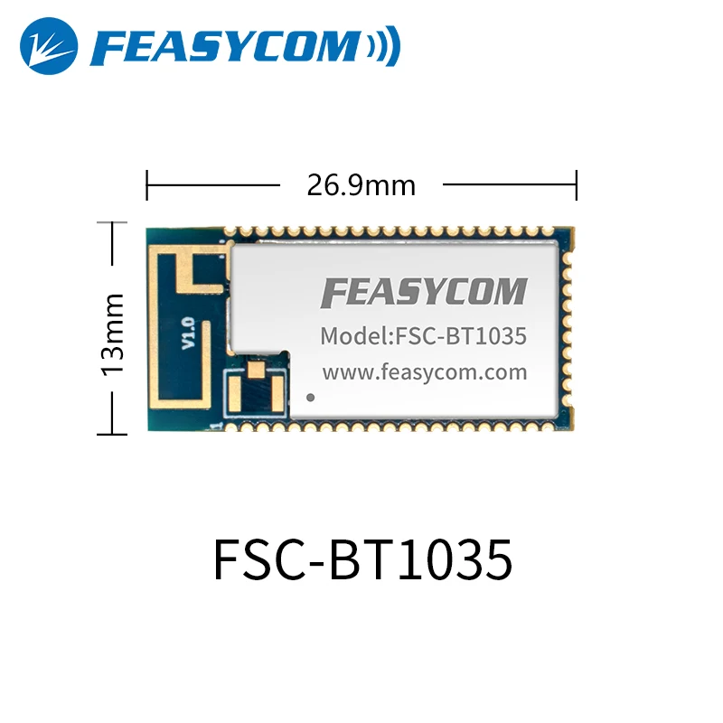 Feasycom QCC3056 Bluetooth BLE v5.2 Audio Transmitter Module Support aptX aptX-HD SBC AAC for TWS Earbuds