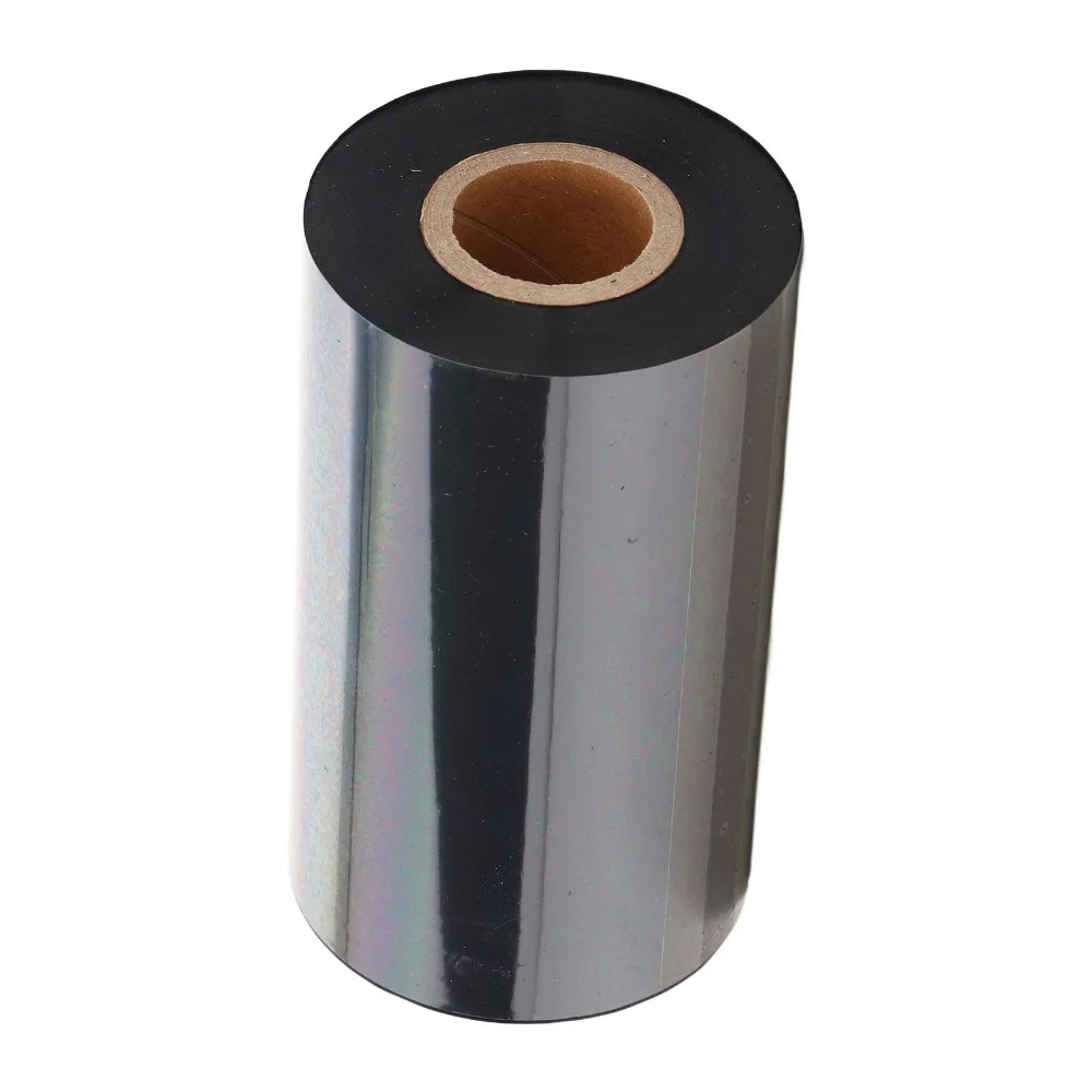 110mm X 300m Transfer Ribbon Wax Based Thermal Resin Enhanced Label Sticker Ribbon Ink Ribbon Roll Practical