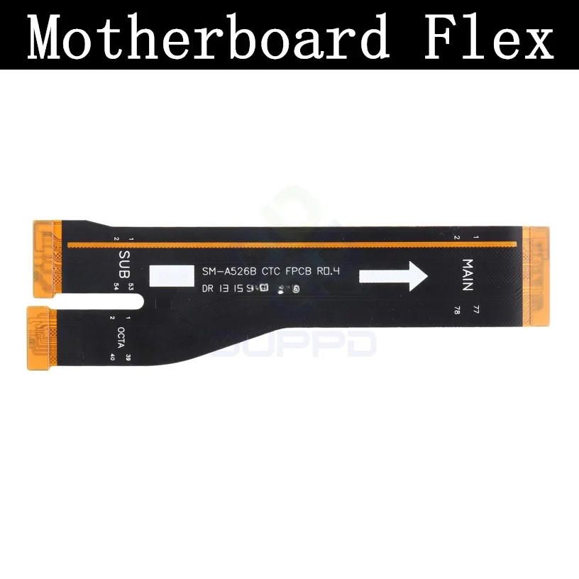 Top Earpiece Loud Speaker SIM Card Charging Port Board For Samsung A52 5G/4G Fingerprint Sensor Off On Motherboard Flex Cable