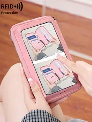 Women's Handbag Touch Screen Phone Wallet Shoulder Bag Fashion Multifunctional Women's Wallet Can Hold Passport Crossbody Bag