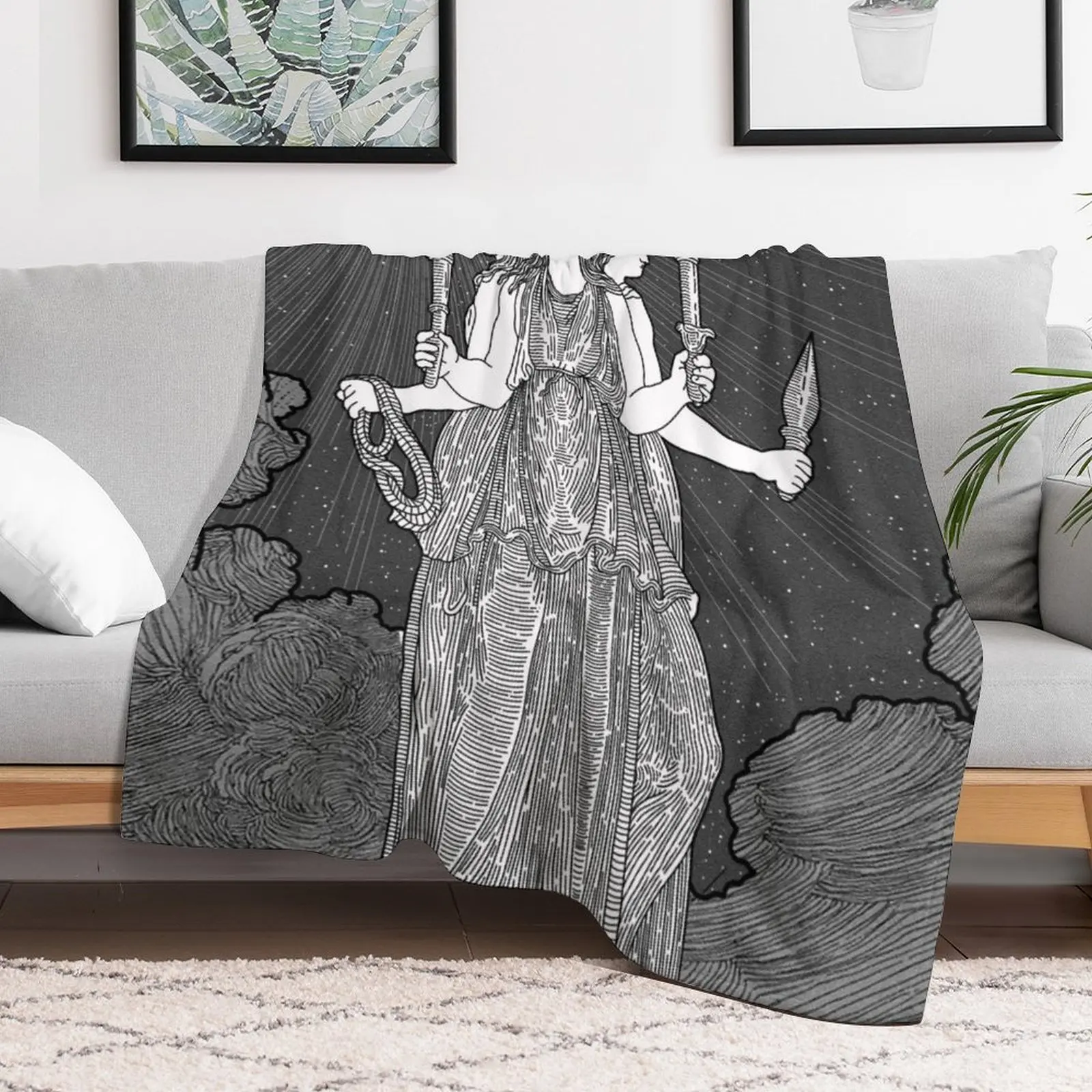 HECATE GODESS Throw Blanket Weighted warm for winter Blankets