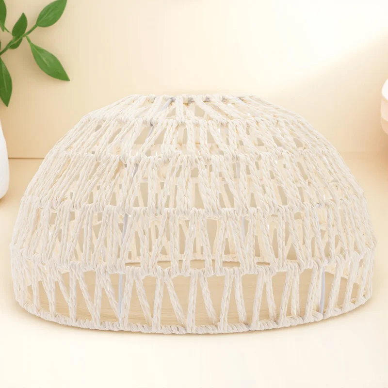 

Потолочный светильник из ротанга, небольшой абажур, сменный люстра, крышка лампы, винтажный чехол для внутреннего освещения для гостиной, спальни