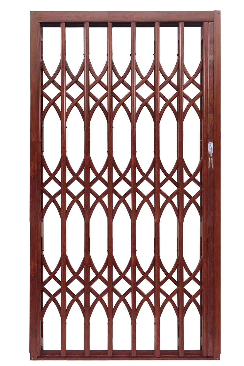Aluminum alloy sliding door and window telescopic folding shop elevator balcony anti-theft door silent paint