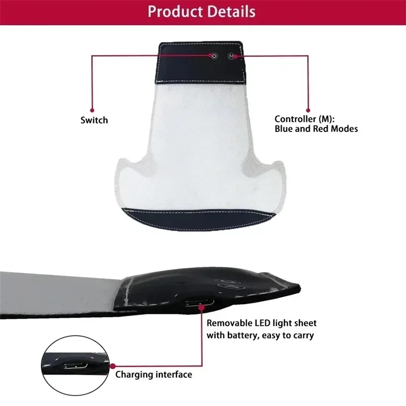 Red Light Therapy For Hair Fast Growth Cap Red&Infrared Light Therapy Device For Hair Loss Treatment With USB Charging Anti-hair - Image 6