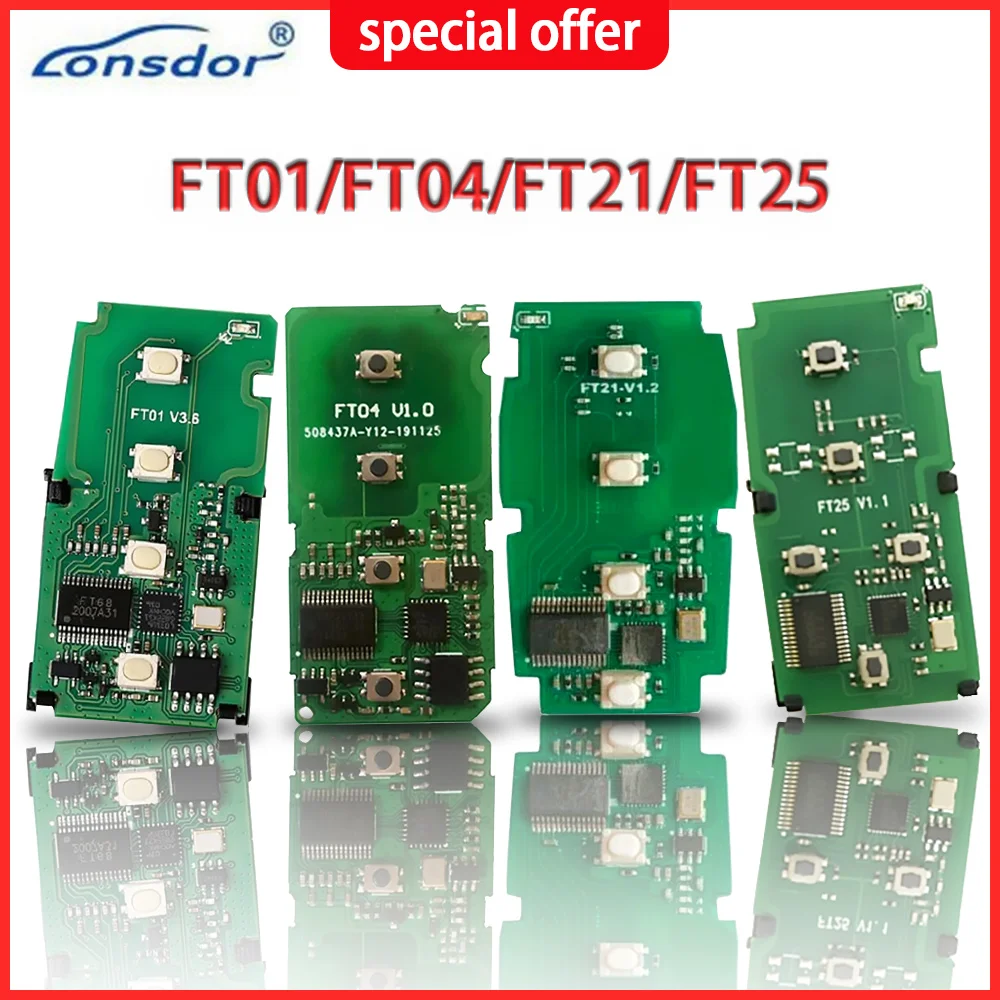 Lonsdor FT01-2110B/2110E/0020B/0020C/FT25-5380D/FT04-0010C/FT21-5801D PCB Board Fit For Toyota Lexus Smart Remote Key