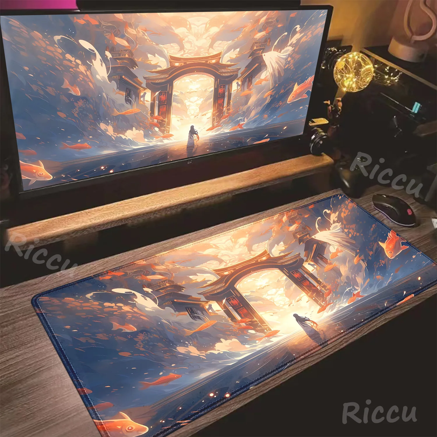 

The Gate of Time and Space Mouse Pad Gamer Desk Mat Computer Table Office Accessory Mousepad Anime Gaming Large Mats Mause Setup