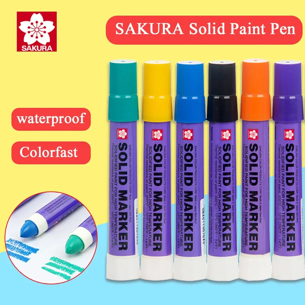 8Pcs Sakura Solid Marker XSC Industrial Crayola Industrial Is Resistant To High Temperature Waterproof Construction Site Special