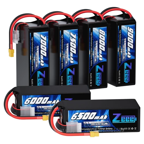 Zeee FPV 드론 배터리, 22.8V, 6000, 6500, 7000, 7500, 8000, 9000mAh, 6S 100C LiHV 배터리, 7-8 인치, 400-450mm, X8, 10 인치 Xclass FPV용  Best5