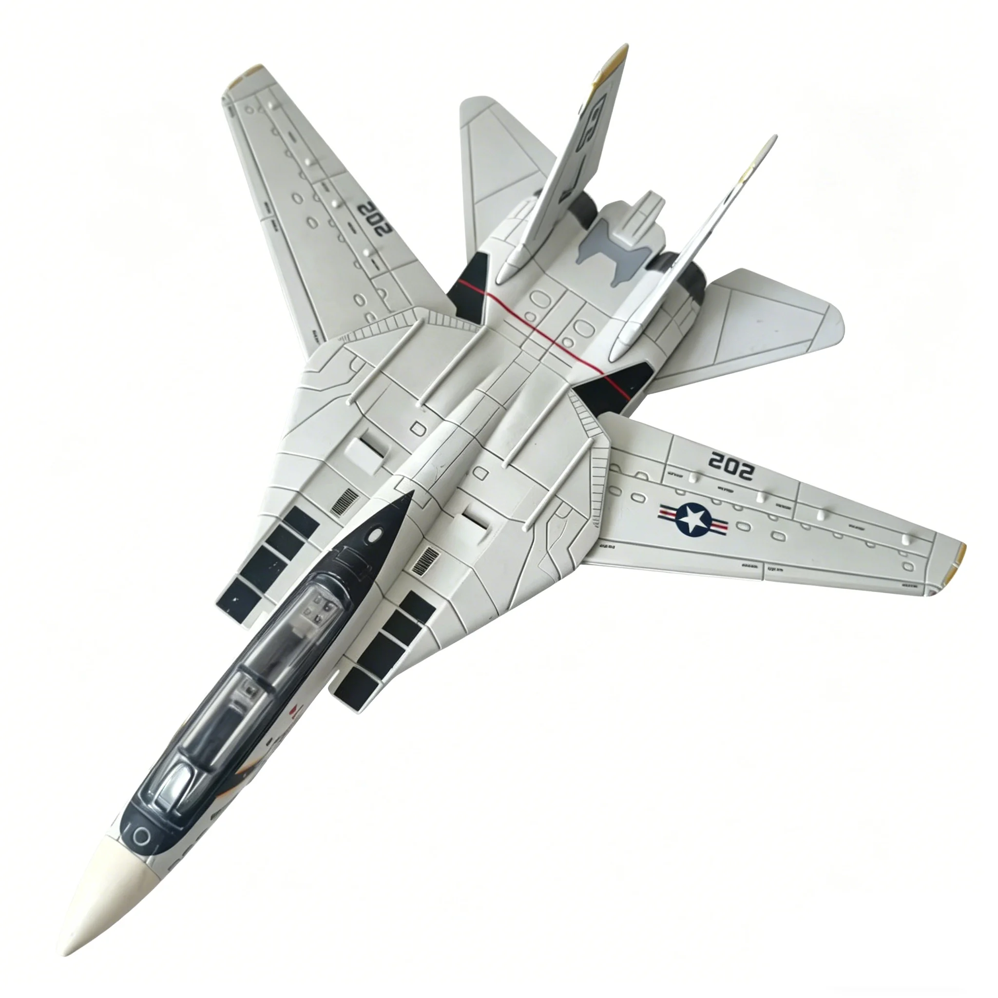 Kit de modelo de avión de combate F-14 Tomcat a escala 1/72, juguete de exhibición de aeronaves militares sin montar para adultos y niños, regalo de cumpleaños perfecto