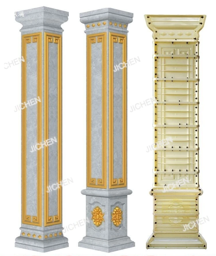 

Villa Roman column mold square column square cement column model European style shape decorative formwork plastic complete set