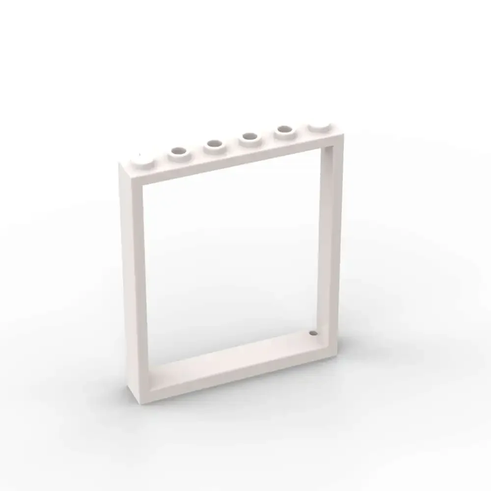 MOC 10PCS 42205 Flat Window Front Door Frame 1x6x6 Building Block Replaceable General Brick Toy Birthday Boys Girl Special Gifts