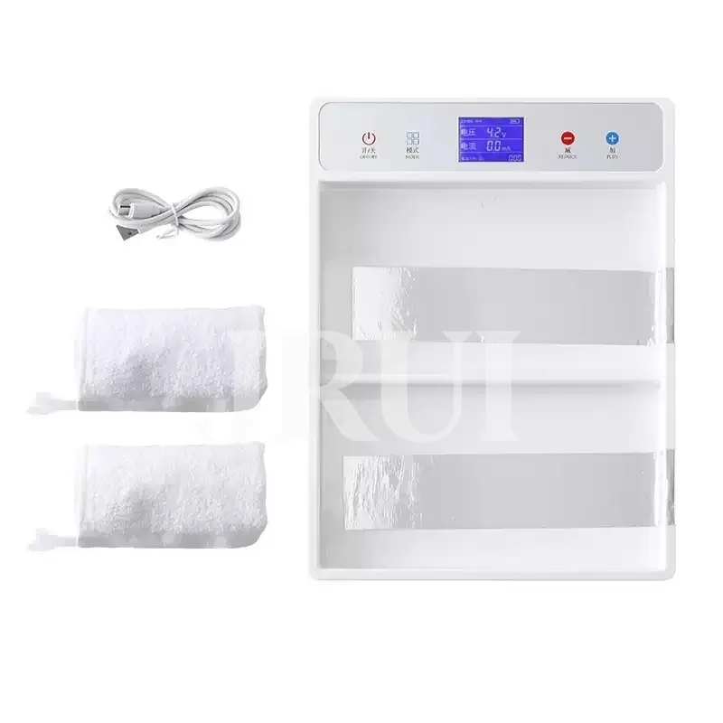 Iontophoresis Hyperhidrosis Treatment Machine Portable Antiperspirant Device for Excessive Hands Feet Sweating Home