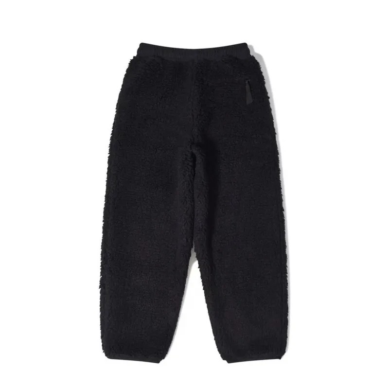 HKSH Autumn Winter New Men Tide Dark Punk Japanese Style Warm Lamb Wool Bone Pattern Casual Pants Retro Chic Ins Fashion HK16516