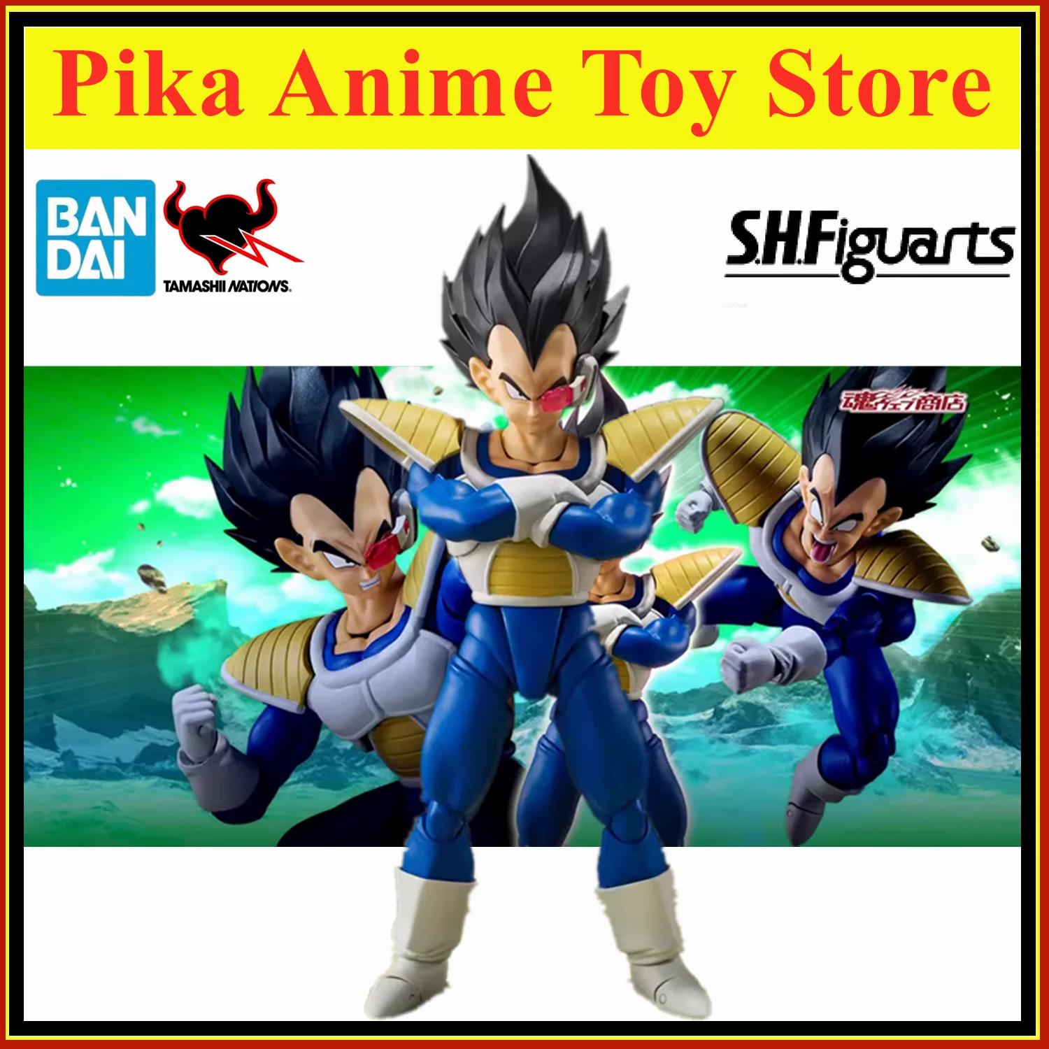 

Original BANDAI S.H.Figuarts Dragon Ball Anime Figure Vegeta 24000 Combat Effectiveness Action Figurine Toys PVC Model Collector