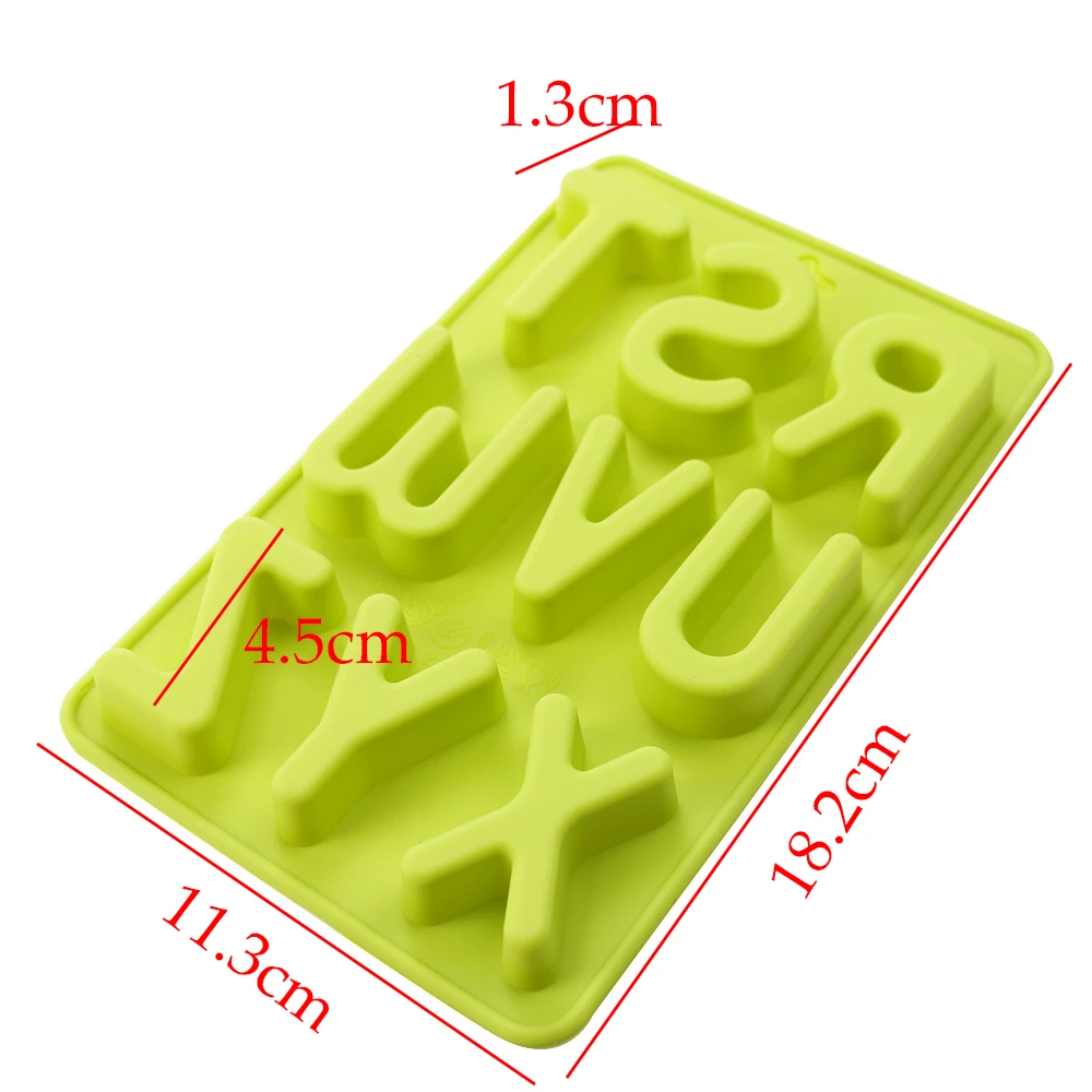 1 piece Capital Letter Resin Silicone Mold DIY Epoxy Resin Mold Birthday Party Wedding Home Decoration LED Process