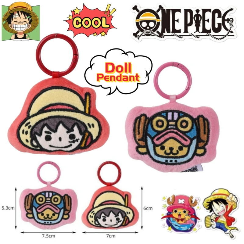 

One Piece Tony Tony Chopper Monkey D. Luffy Nico Robin Cute Chibi Doll Keychain for Men and Women Good looks Anti-lost Keyring
