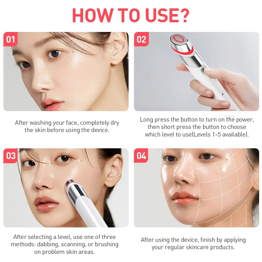 Mise à niveau Age-R Booster H soins de la peau dispositif de beauté du visage à domicile outils de soins de la peau Anti-âge microcourant ascenseur thérapie de soins du visage