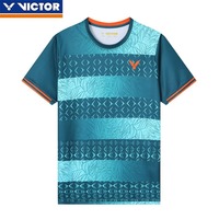 Victor 2025 New Men's and Women's Same Badminton Jersey Sports Fitness Running Sweat-absorbing Breathable Short-sleeved T-shirt