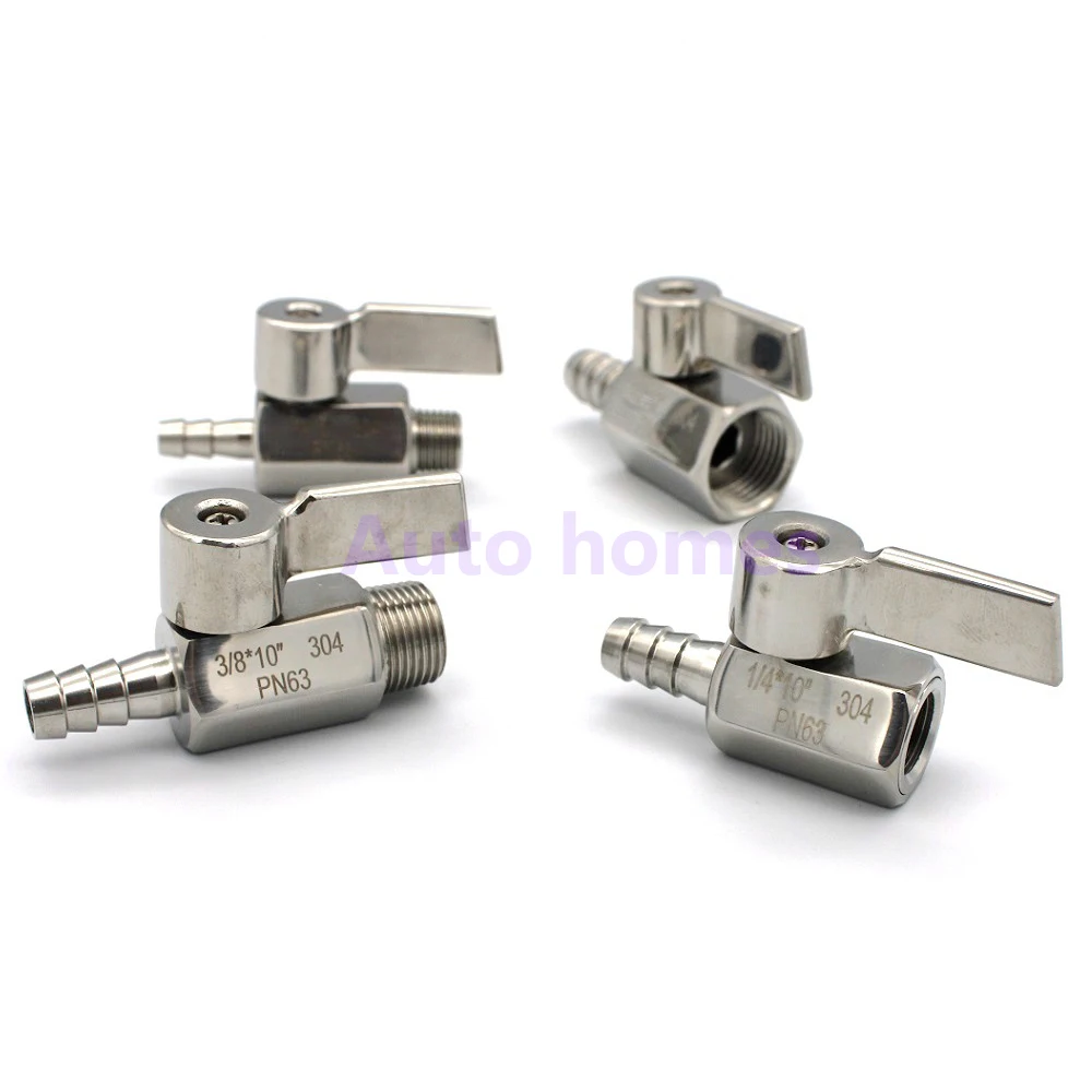 

Stainless Steel 304 Mini Ball Valve Pagoda Ball Female / Male Silk Pipe Ball Valve