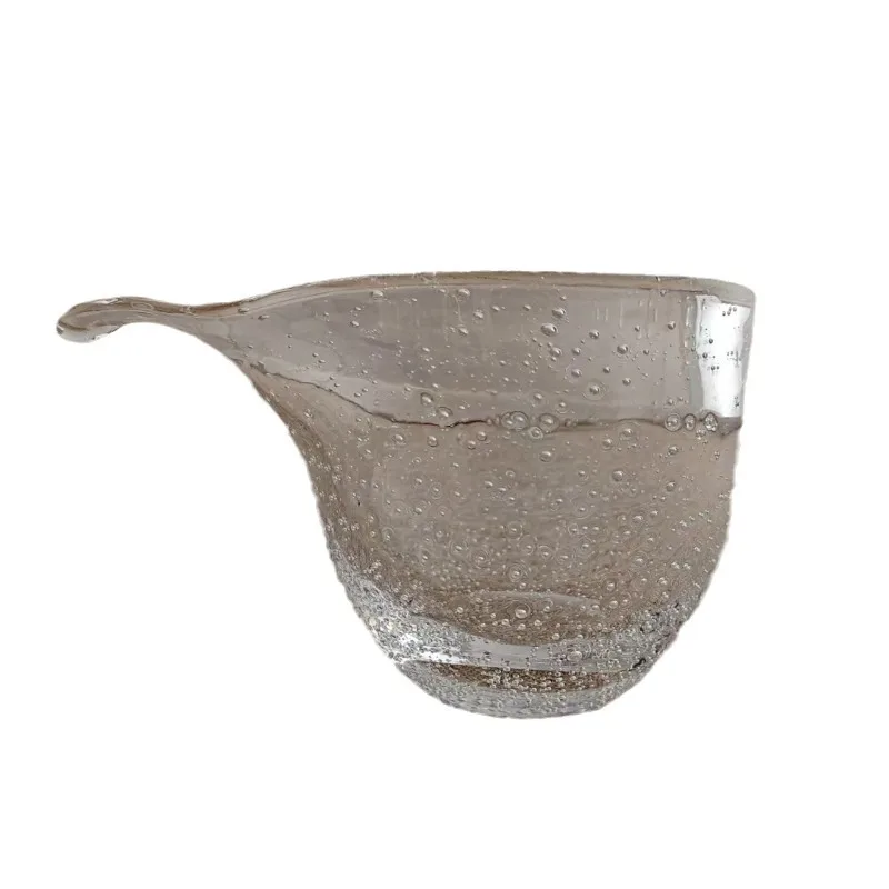 

Crystal glass bubble transparent tea dispenser household thickened heat-resistant eagle beak fair cup