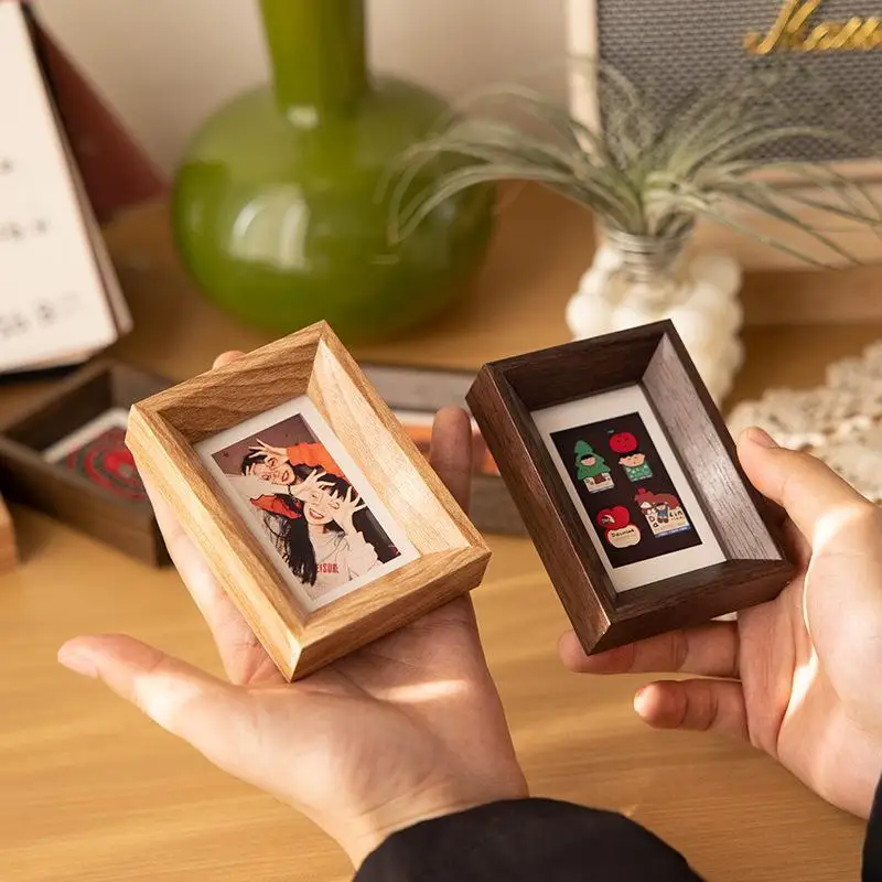 Mini Wooden Photo Frame, 3-Inch Display Stand
