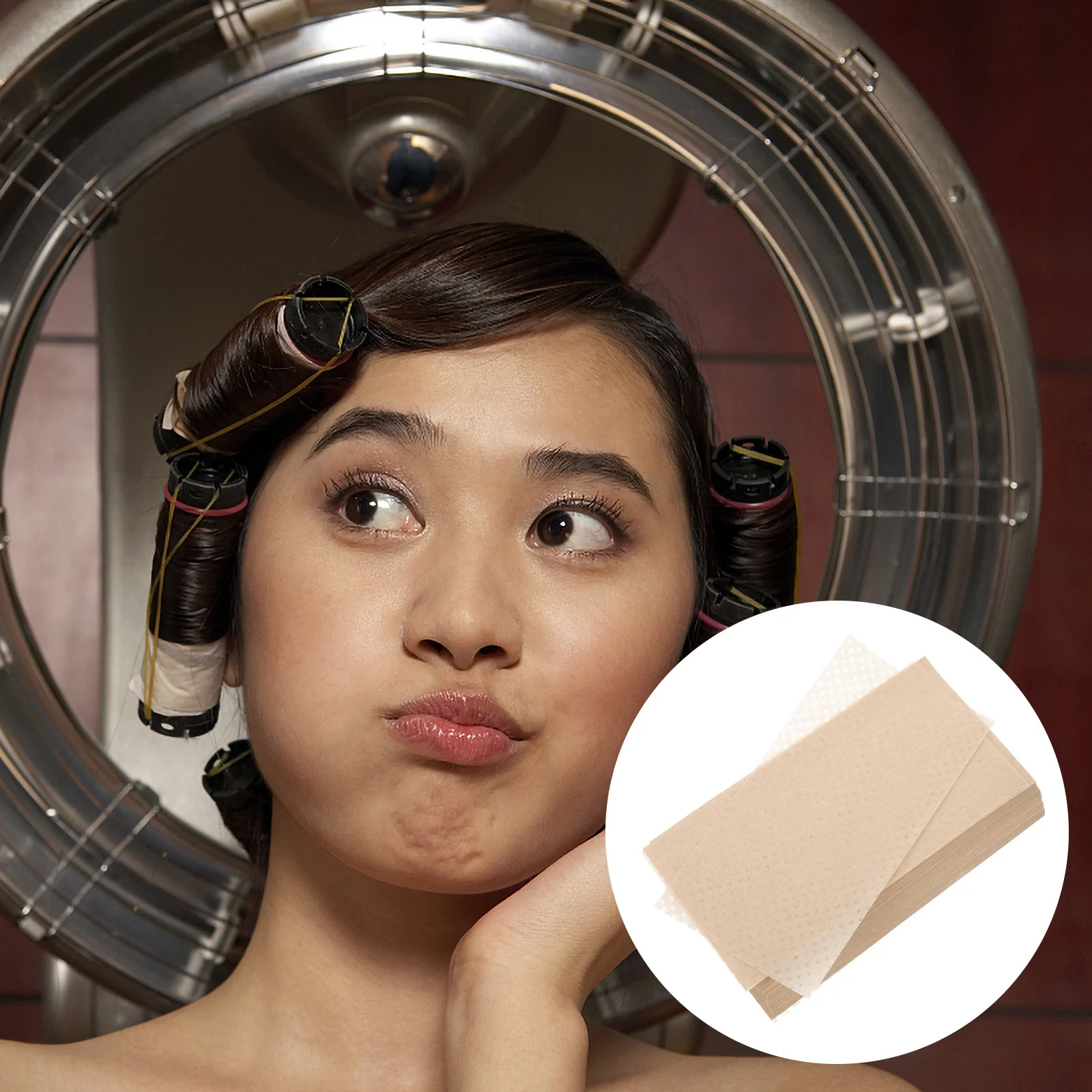 

500 шт. одноразовых папиросных листов для химической завивки волос, для салонов красоты, парикмахерских и домашнего использования